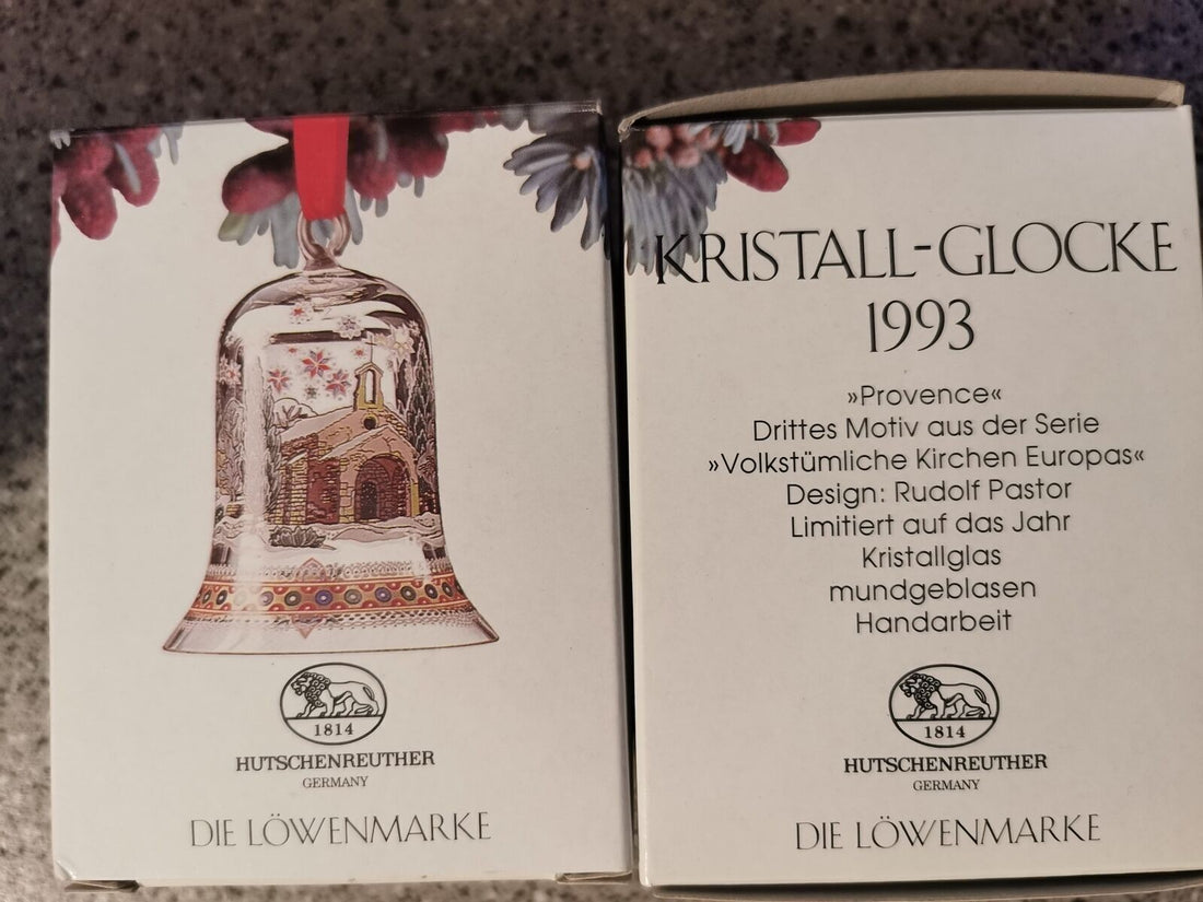 Hutschenreuther Kristallglas Weihnachtsglocke 1993 - Potoria Produktbild