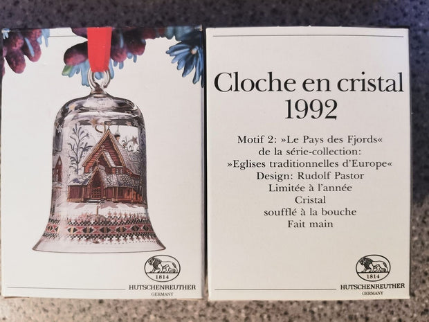 Hutschenreuther Kristallglas Weihnachtsglocke 1992 - Potoria Produktbild