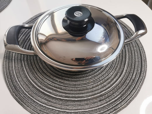 AMC Pfanne, 20 cm Tiefe 3 cm 1 Liter Induktion mit Deckel - Produktbild 6 | potoria.de