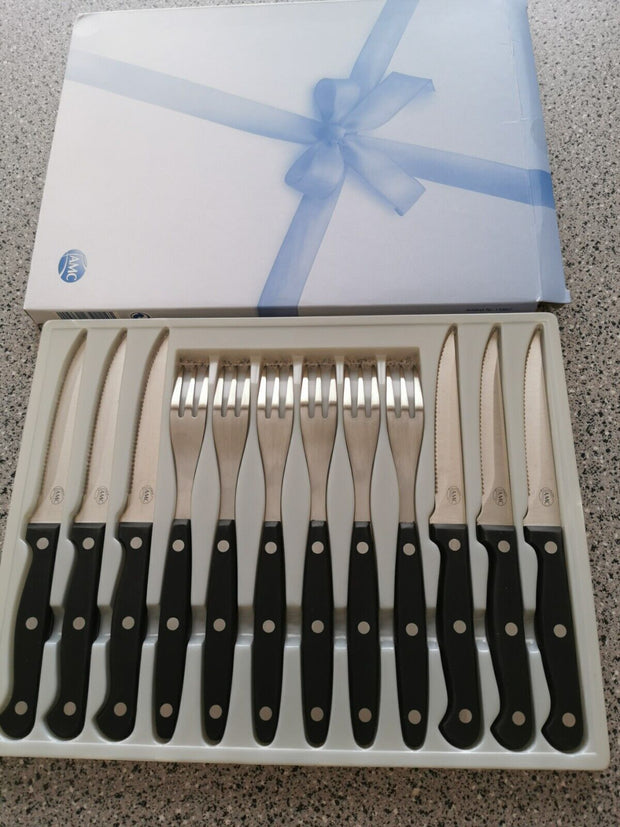 AMC- Set 12-teilig 6 Messer 6 Gabel- Neu Geschenkverpackung - Produktbild 1 | potoria.de