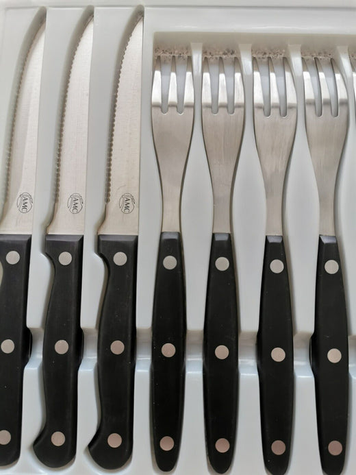 AMC- Set 12-teilig 6 Messer 6 Gabel- Neu Geschenkverpackung - Produktbild 2 | potoria.de
