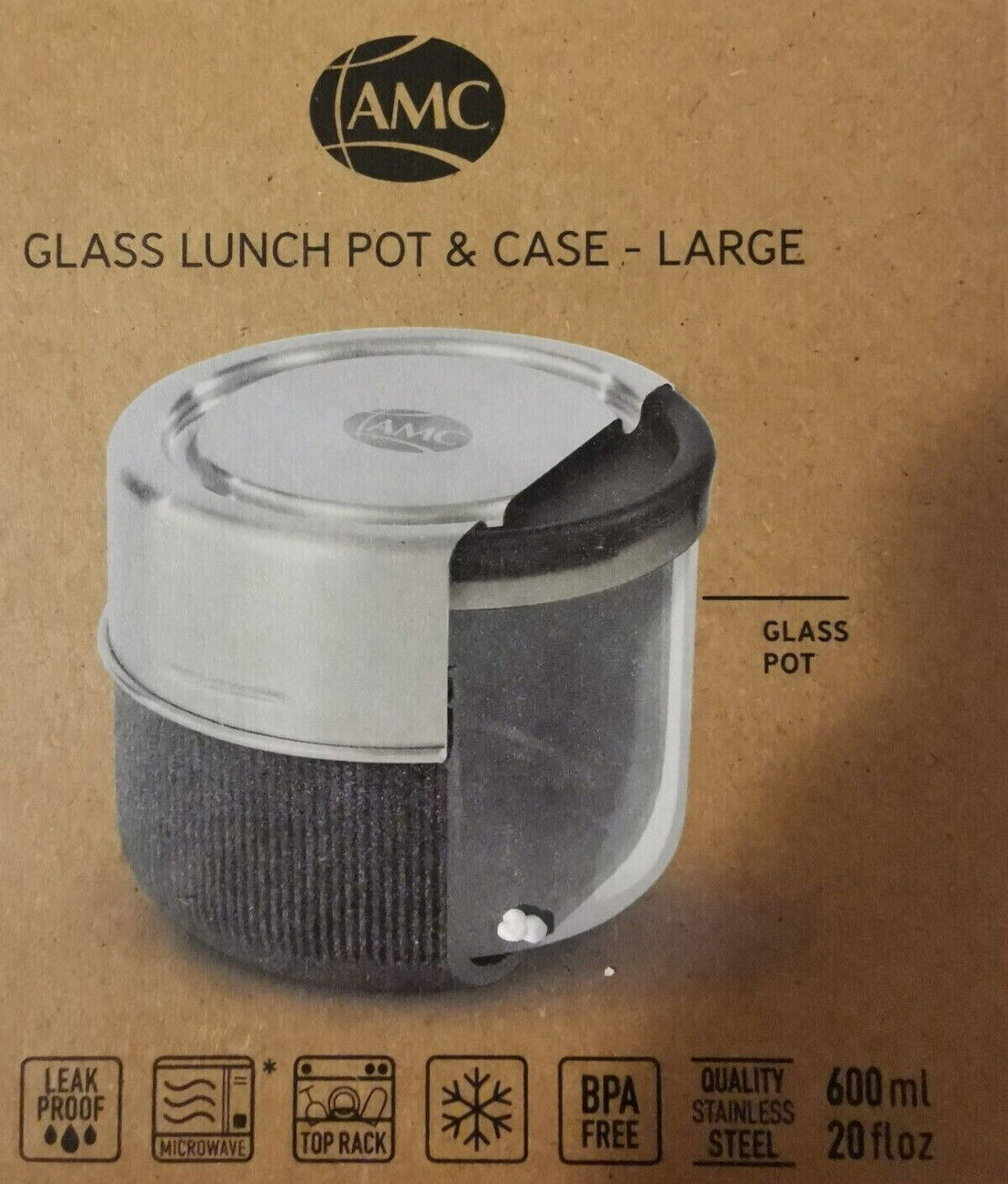 AMC Stilvolle Lunchbox aus Glas: Frische für unterwegs - Produktbild 1 | potoria.de