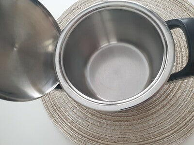 AMC Topf 14 cm, 1,5 Liter, 10 cm hoch + Deckel Kochtopf - Produktbild 2 | potoria.de