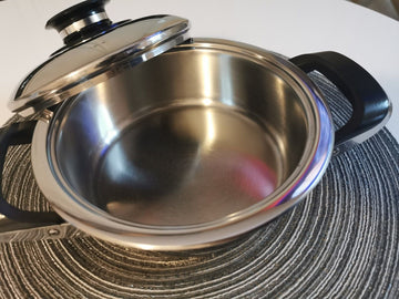 AMC Topf 16 cm, 1,3 Liter, 4 cm hoch + Deckel Kochtopf - Produktbild 4 | potoria.de