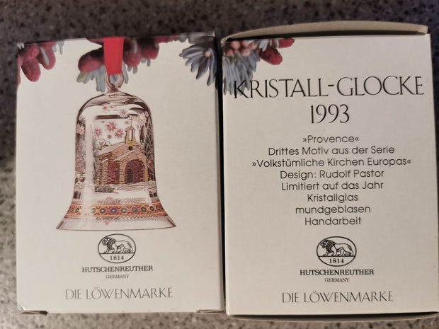Hutschenreuther Kristallglas Weihnachtsglocke 1993 - Potoria Produktbild