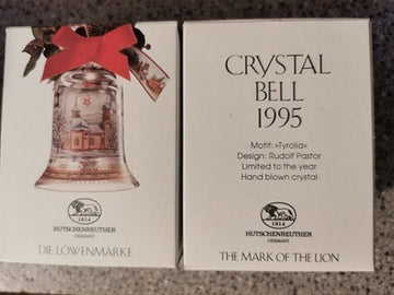 Hutschenreuther Kristallglas Weihnachtsglocke 1995 - Produktbild 1 | potoria.de