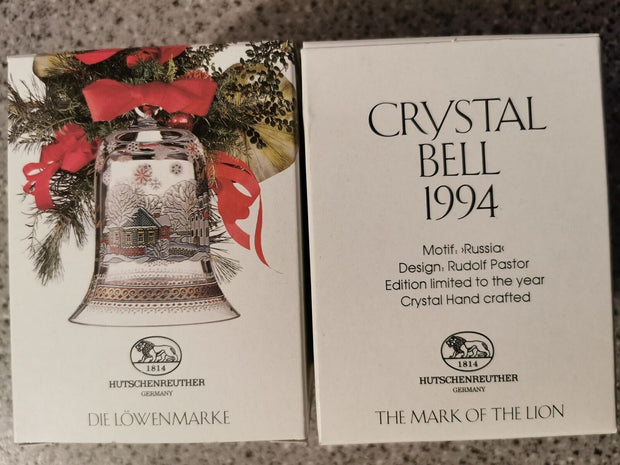 Hutschenreuther Kristallglas Weihnachtsglocke 1994 - Potoria Produktbild