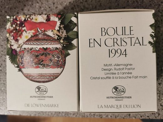 Hutschenreuther Kristallglas Weihnachtskugel 1994 - Produktbild 1 | potoria.de